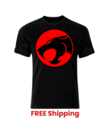 Vintage THUNDERCATS LOGO Cartoon Black Cotton T-shirt Unisex Short Sleev... - $29.39+