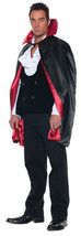 Underwraps Costumes  Men&#39;s Reversible Vampire Magician Cape - 44&quot;, Black/Red, On - £68.50 GBP