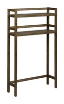 48&quot; Chestnut Finish 2 Tier Solid Wood Over Toilet Organizer - $3,057.98 MXN