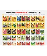 Superfood Chart, digital download PDF, superfoods listed, best superfood... - £3.20 GBP