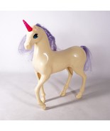 Barbie Unicorn Horse Pony Stallion Animal Action Figure Toy Figurine Pur... - $13.10