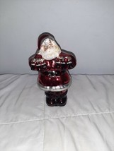 1998 Coca-Cola Table Top Collection Mercury Glass Santa In Original Box - $368.57 MXN