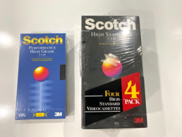 Scotch High Standard T-120 VHS Tape Bundle of 5 Tapes NEW - £10.83 GBP