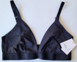 Women&#39;s Unlined Triangle Bralette - Auden Bra, Black Size Medium 34B, 36A - £4.67 GBP