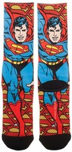DC COMICS JUSTICE LEAGUE SUPERMAN PREMIUM SUBLIMATED ALL OVER PRINT CREW... - $8.50