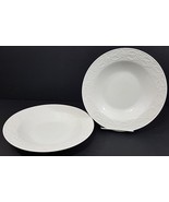 Tabletops Unlimited 9 1/4&quot; Holly White Christmas Bowls Set Of 2 - £16.24 GBP