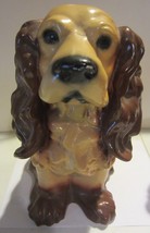 Vintage  Carnival Chalkware Bank Cocker Spaniel Dog Prize - $42.75