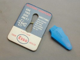 Vintage ESSO Oil Scissor Knife Sharpener &amp; Exxon Knit Pic Advertising - $19.99