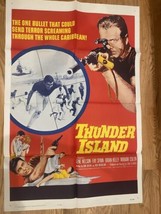 Thunder Island, 1963 vintage original one sheet movie poster, Action, Drama, ... - £39.14 GBP