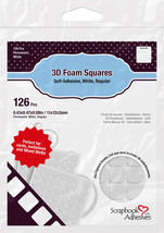 Scrapbook Adhesives 3D Self Adhesive Foam Squares. - £11.56 GBP