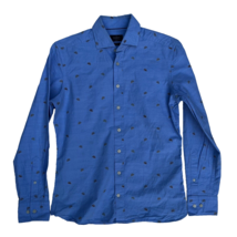 Hackett Shirt Mens Small Light Blue Plaid Pocket All Cotton Men - £15.97 GBP