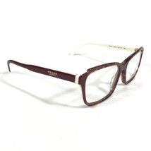 Prada Eyeglasses Frames VPR 01V CDK-1O1 Red White Brown Tortoise 55-16-140 - £99.85 GBP
