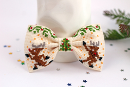 Christmas Bow Tie, Embroidery Bow Tie For Boys, Christmas Gift For My Son - £19.98 GBP