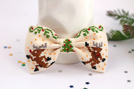 Christmas Bow Tie, Embroidery Bow Tie For Boys, Christmas Gift For My Son - £19.98 GBP