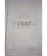 Vtg Installation Instructions for Cir-Kit Concepts Miniature &amp; Doll Hous... - $9.59 CAD