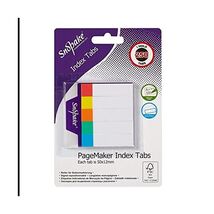 Snopake 13150 50x12mm Index Tab Page Markers Assorted Colours Pack of 12  - $72.00