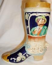 VINTAGE CERAMIC GERZ HANDGEMALT BOOT BEER STEIN W. GERMANY - £19.18 GBP