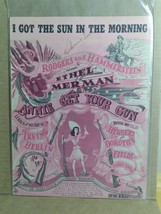 Sheet Music I Got The Sun In The Morning By Rodgers and Hammerstein - £7.99 GBP