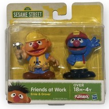 Ernie &amp; Grover Action Figure Toy Friends at Work Sesame Street  Playskool New - £19.38 GBP