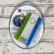 GE iPod Shuffle Skins MP3 MP4 AAC Green White Blue 3 pk New In Package 9... - $2.10