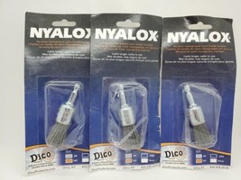 Lot of (3) Dico Nyalox 3/4 In. Extra Coarse Drill Wire Brush 7200025 Dic... - $22.77
