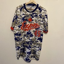 MENS XL  Expos #45 CAMOUFLAGE CABA MLB Baseball Jersey - $34.64