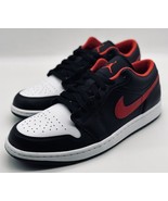 NEW Nike Air Jordan 1 Low Black Fire Red White Toe 553558-063 Men’s Size 13 - $2,413.91 MXN