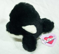 Puffkins TOBY THE KILLER WHALE ORCA 5&quot; Plush STUFFED ANIMAL NEW - £11.84 GBP