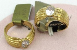 VINTAGE18KT G.F. C.Z. Wide Band Cocktail Ring Sz 5-7-8 - $14.85