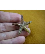 Y-STA-4) little red Starfish marine sea star stone carving SOAPSTONE lov... - $12.29 CAD