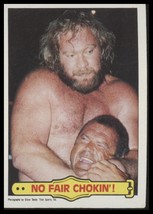 1985 Topps WWF Pro Wrestling Stars #36 No Fair Chokin&#39;! - $3.95