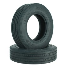 2pcs Simulation Rubber Tire Narrow/wide for 1/14 Tamiya RC Truck Trailer... - $13.05