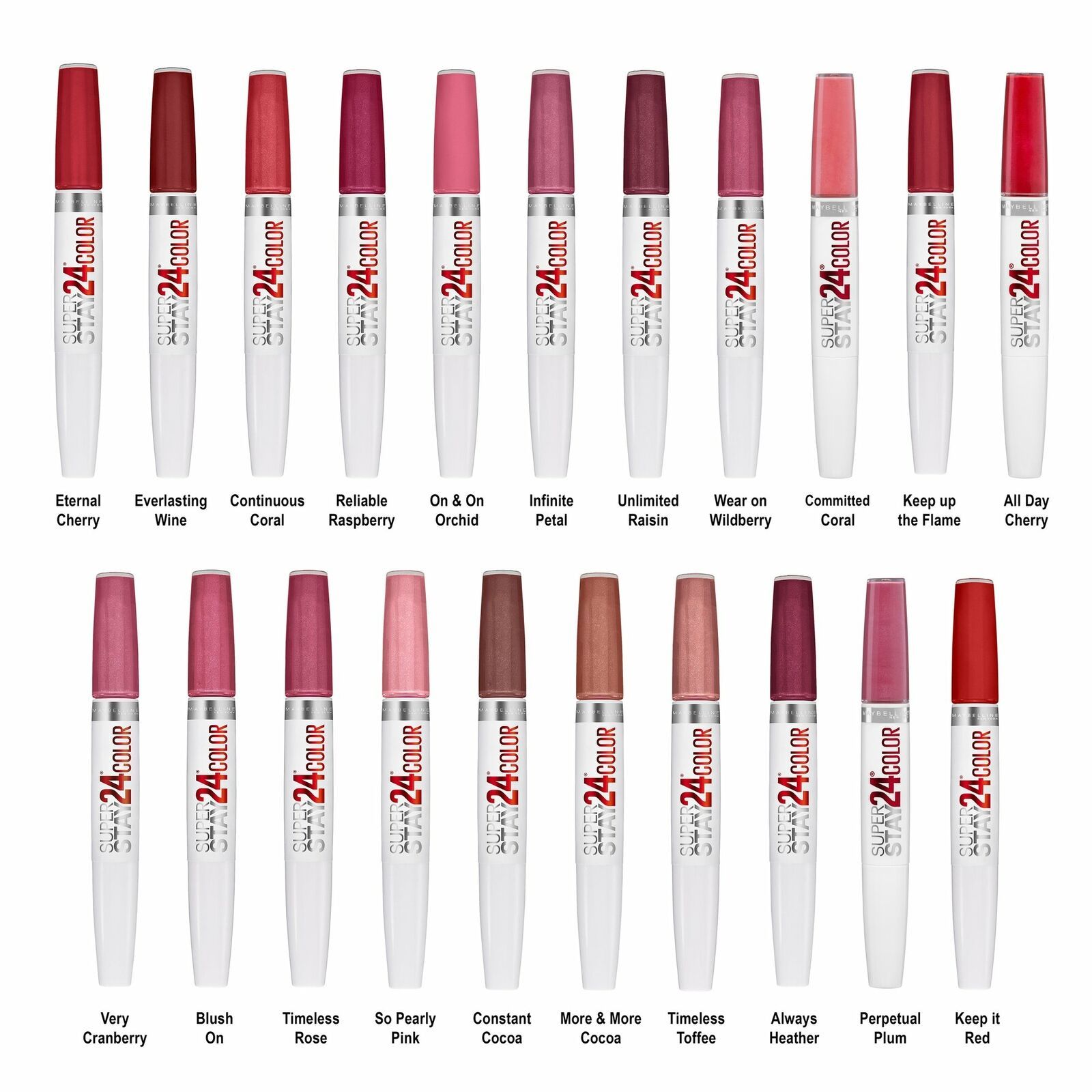 maybelline superstay 24 2-step liquid lipstick [choose your shade]no box
