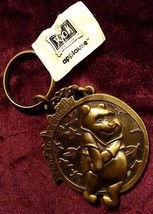 GIGGLING &amp; CUDDLY Winnie the Pooh OLD 1980s KEYCHAIN - $17.99