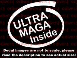 Ultra MAGA Inside Trump Car Van Truck Decal USA Made KAG - £5.25 GBP+