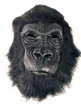 PROFESSIONAL GORILLA MASK monkey costume mascot ape dressup masks #56 face apes - £9.67 GBP