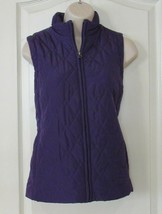 Croft &amp; Barrow® Woven Quilted Vest Petunia Women&#39;s Sz XS NWT MSRP$44 - $419.94 MXN