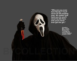 SCREAM&#39;S GHOSTFACE &quot;WHY ARE YOU EVEN HERE RANDY...&quot; QUOTE PHOTO VARIOUS ... - $4.84+