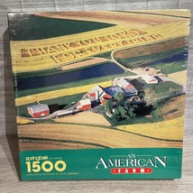Springbok Puzzle An American Farm Jesus The Lord 1500 Piece Jigsaw 1991 PZL9016 - $14.63
