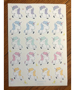 Unicorn | Homemade Stickers | Vinyl Glossy Sticker Sheet  - $3.71