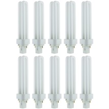 10 Pack Sunlite 18 Watt PLD 2-Pin Double Twin Tube, G24D-2 Base, Warm White - £63.53 GBP