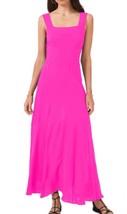 Vince Camuto Women&#39;s Pink Sleeveless Wide Strap Maxi Pull Over Dress L NWOT - £25.86 GBP