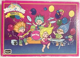 RoseArt 100 Piece Jigsaw Puzzle Magic Trolls 1992 Rocking Out Applause Vintage - $16.34