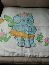 Vintage Pillowcase Elephant Dog Poodle Kids Fun  - $8.32