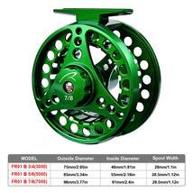 PROBEROS Fly Fishing Wheel 3/4-5/6-7/8 WT Fly Fishing Reel Aluminum Fly Reel CNC - £68.36 GBP