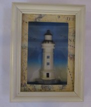Vintage Lighthouse Shadowbox 9-1/2&quot; x 7&quot; - £13.42 GBP