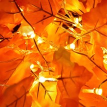 Fall Decor  Leaf Home String Lights Thanksgiving Halloween Christmas.. NEW - £14.24 GBP