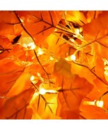 Fall Decor  Leaf Home String Lights Thanksgiving Halloween Christmas.. NEW - $24.33 CAD