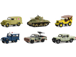 &quot;Battalion 64&quot; Set of 6 pieces Series 3 1/64 Diecast Models by Greenlight - £59.28 GBP