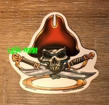 Pirate Skull Sticker Decal Art By Ben Frank Salt Life Surfer Beach Bum Sailor - £3.98 GBP